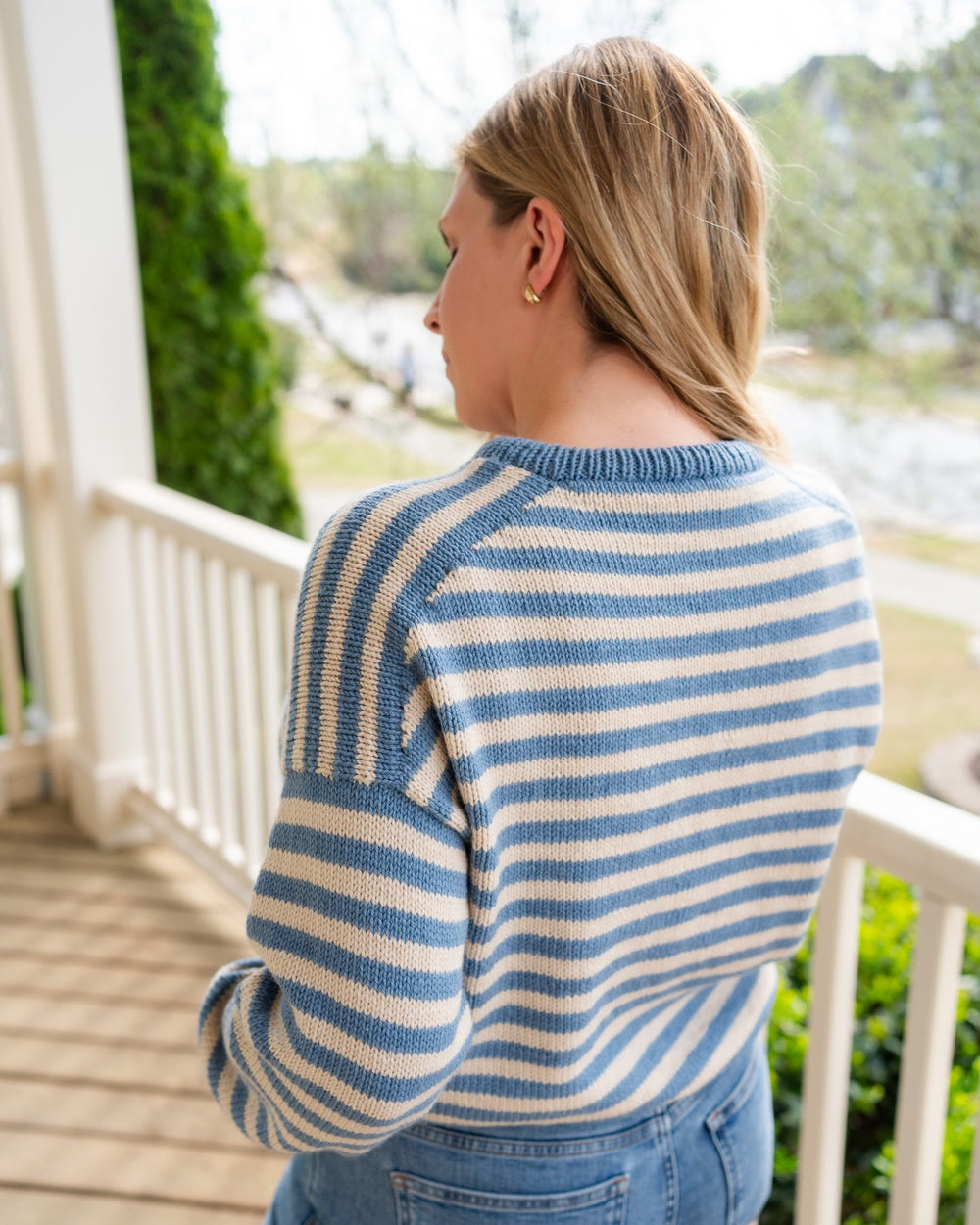 Olga Sweater, Petiteknit Olga, Olga Kit, Stripe Knit Sweater
