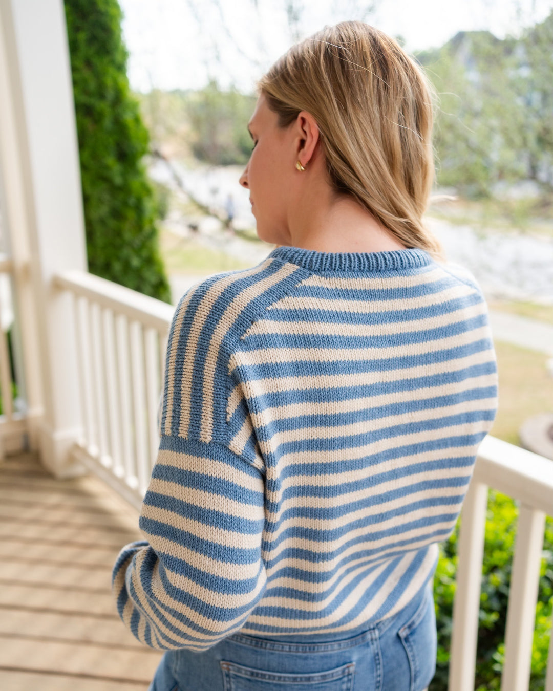 Olga Sweater, Petiteknit Olga, Olga Kit, Stripe Knit Sweater