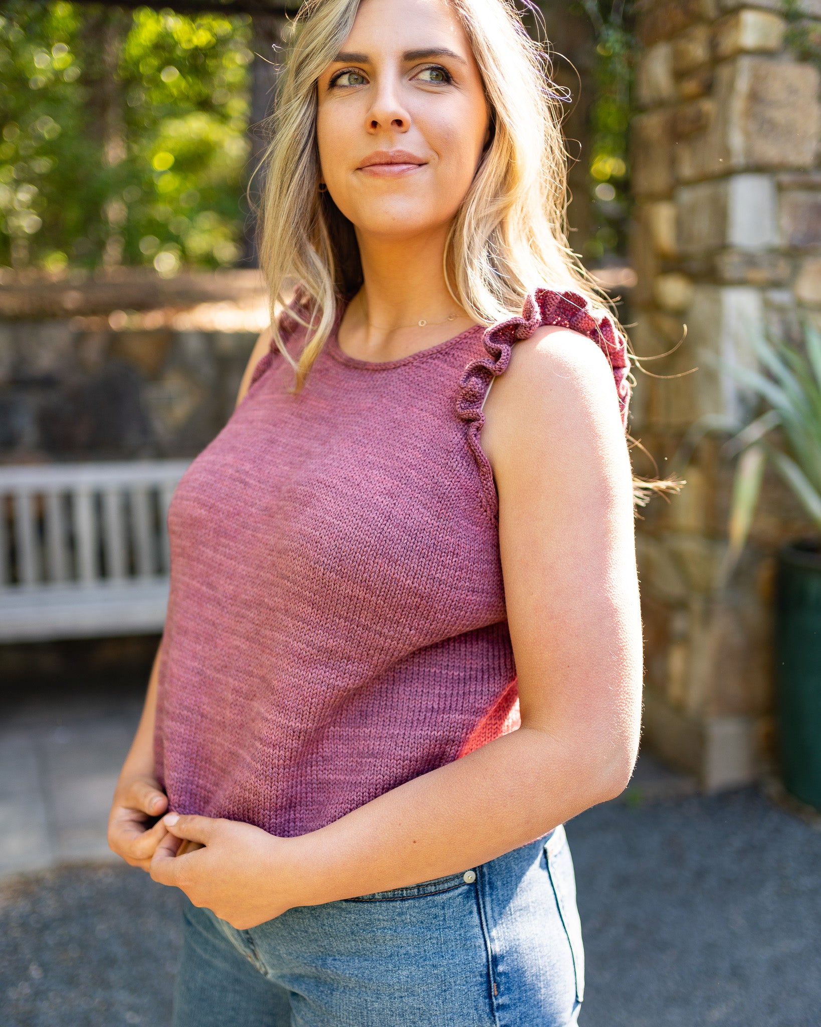 the flâneur top – Sewrella Yarn