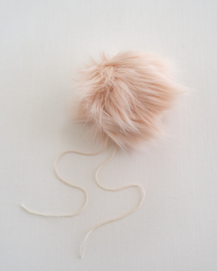 faux fur poms