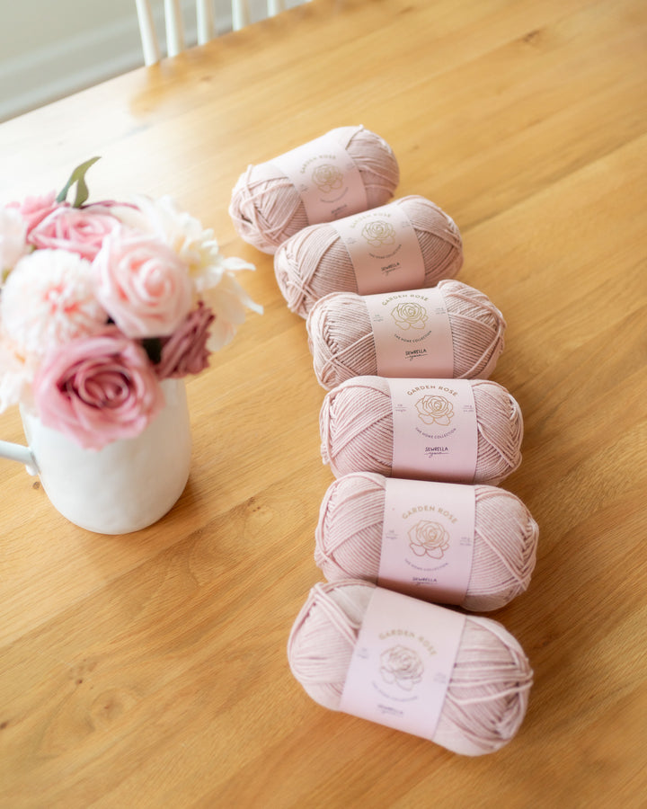 blush pink knitting yarn dk weight