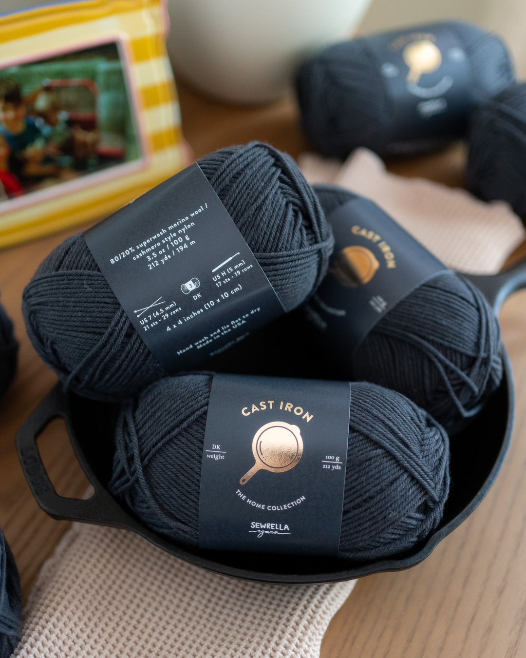 cast iron dk merino wool nylon blend yarn