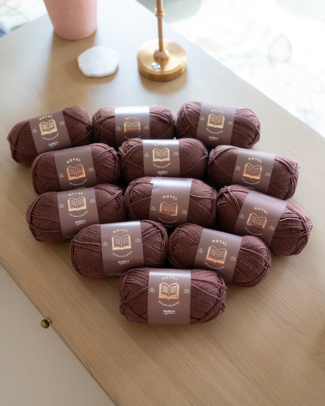 dk weight chocolate brown yarn for knitting