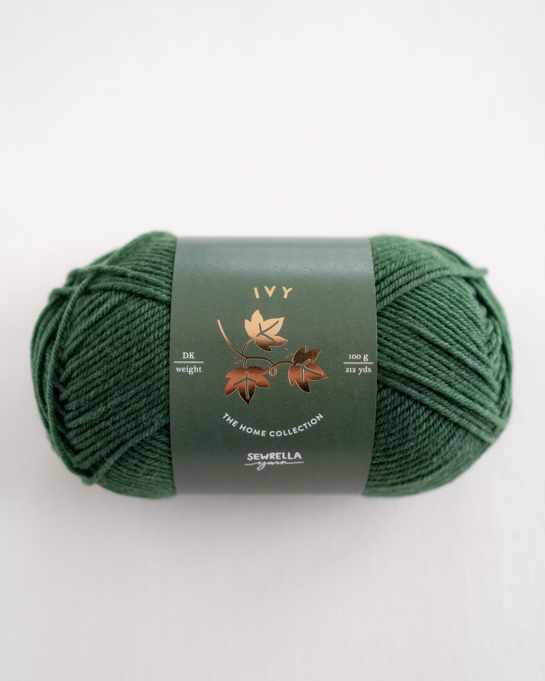 dark green ivy dk merino wool yarn for knitting