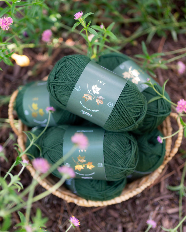 dark green wool nylon blend for knitting