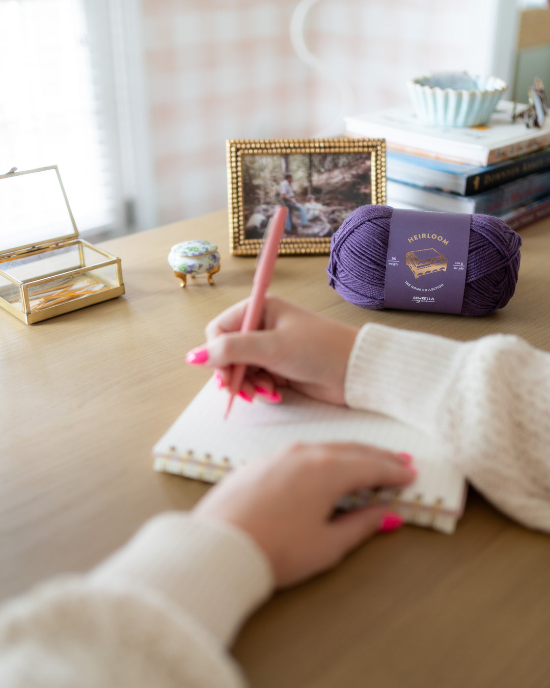 dk weight merino wool yarn purple