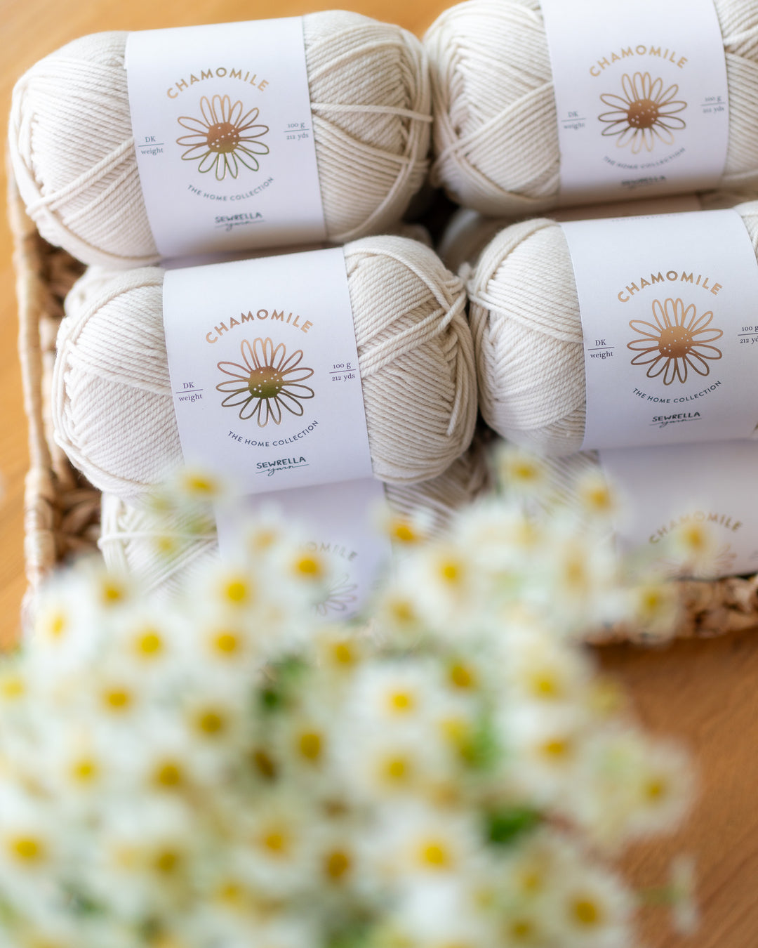 dk weight wool and nylon blend yarn for knitting in cream