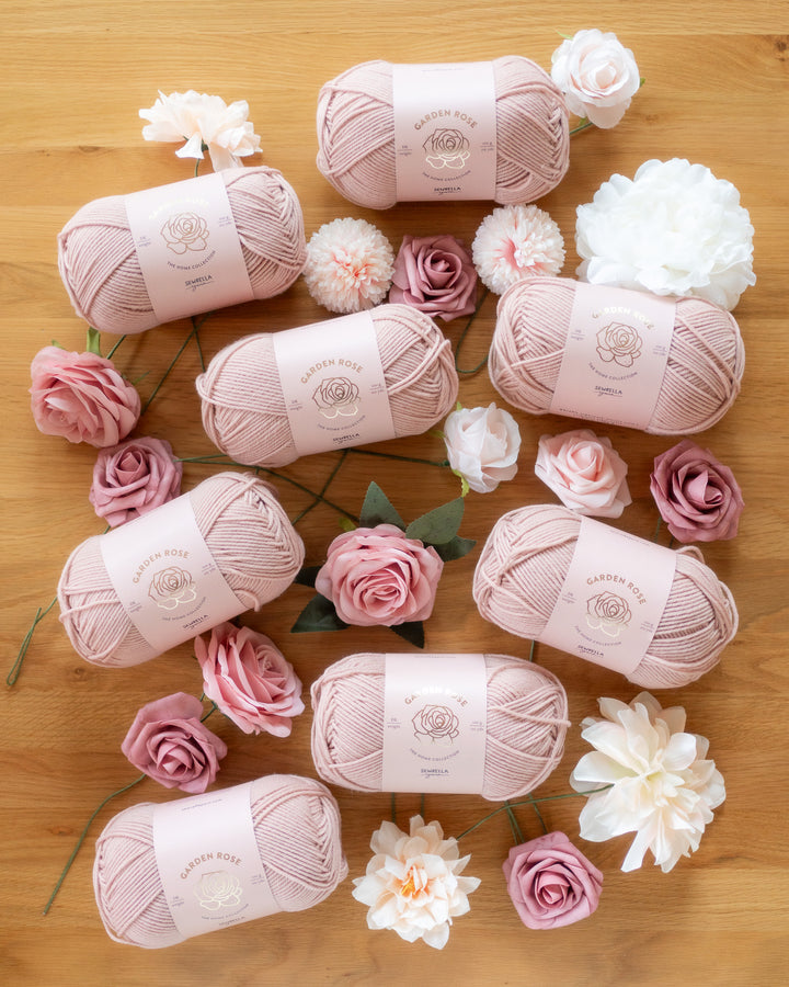 rose pink merino wool yarn for knitting