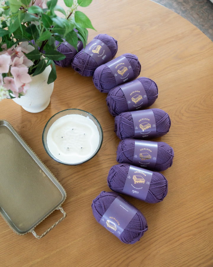 royal purple wool yarn for knitting