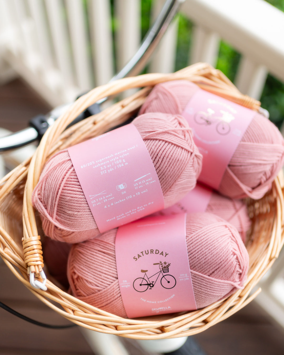 saturday pink dk merino wool yarn