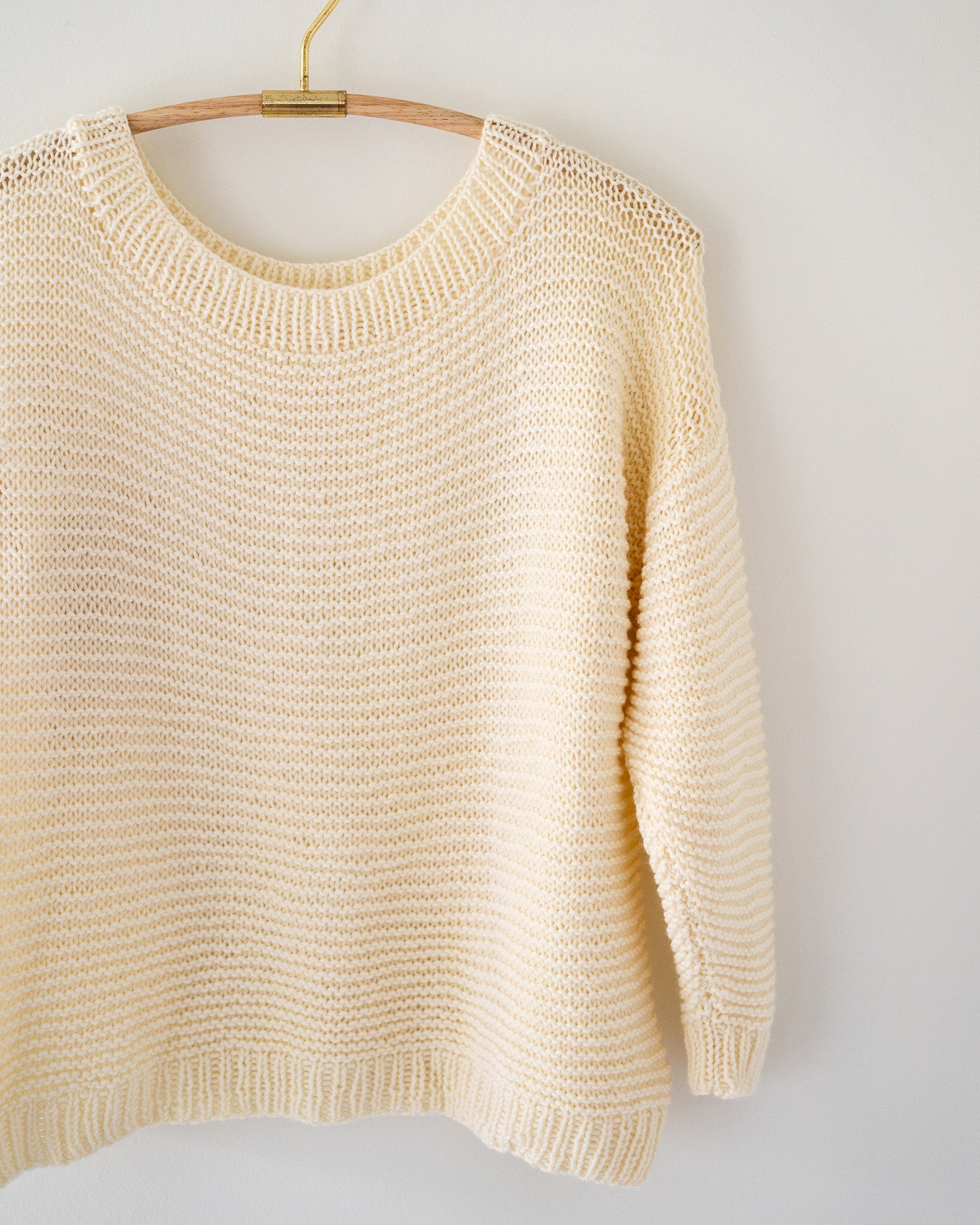 sunbleached sweater – Sewrella Yarn